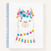 Cute Floral Llama Notitieboek (Voorkant)