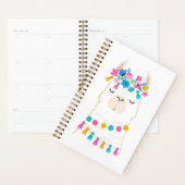 Cute Floral Llama Planner (Display)