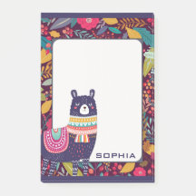 Cute Floral Llama