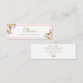 Cute Floral Mini Visitekaartje (Voorkant / Achterkant)