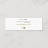 Cute Floral Mini Visitekaartje (Achterkant)