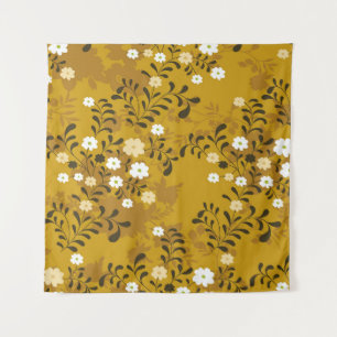 Cute floral naadloos patroon op musterabstract, ar wandkleed