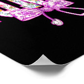 Cute Floral Nk Nurse Coquette Bow Stethoscope Nurs Poster (Hoek)