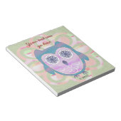 Cute Floral Owl Notitieblok (Schuin)