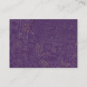 Cute Floral Paars Wedding Reception Informatiekaartje (Achterkant)