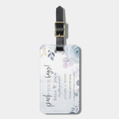 Cute Floral Pack je tassen die de datum opslaan Bagagelabel (Voorkant verticaal)