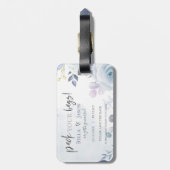 Cute Floral Pack je tassen die de datum opslaan Bagagelabel (Achterkant verticaal)