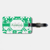 Cute Floral Pattern Bagagelabel (Achterkant horizontaal)