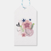 Cute Floral Pattern Cadeaulabel (Voorkant)