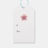 Cute Floral Pattern Cadeaulabel (Achterkant)