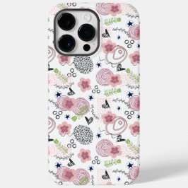 Cute Floral Pattern Case-Mate iPhone 14 Pro Max Hoesje