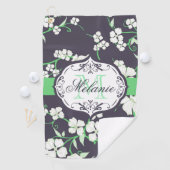 Cute Floral Pattern Golfhanddoek (Insitu)