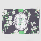 Cute Floral Pattern Golfhanddoek (Horizontaal)