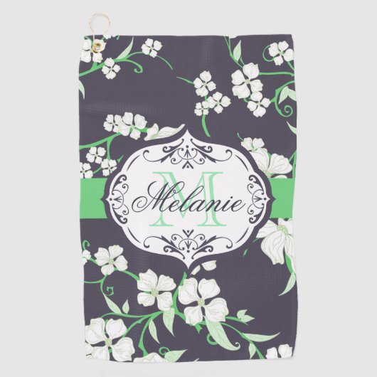 Cute Floral Pattern Golfhanddoek (Voorkant)