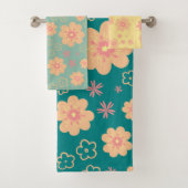  Cute Floral Pattern-handdoekset Bad Handdoek (Insitu)