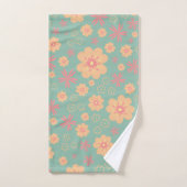  Cute Floral Pattern-handdoekset Bad Handdoek (Handdoek)
