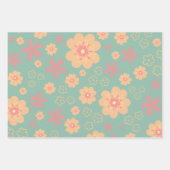  Cute Floral Pattern Inpakpapier Vel (Voorkant)