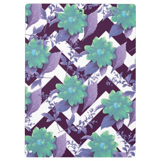 Cute Floral Pattern Klembord (Achterkant)