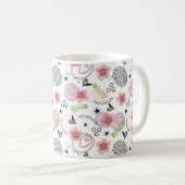 Cute Floral Pattern Koffiemok (Voorkant rechts)