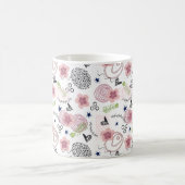 Cute Floral Pattern Koffiemok (Center)