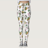 Cute Floral Pattern Leggings (Voorkant)