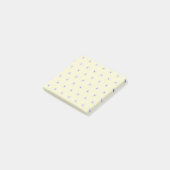 Cute floral Pattern lichtgeel Post-it® Notes (Schuin)