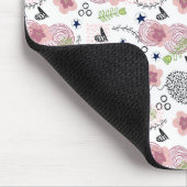 Cute Floral Pattern Muismat (Hoek)