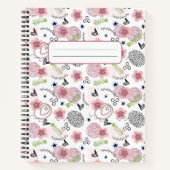 Cute Floral Pattern Notitieboek (Voorkant)