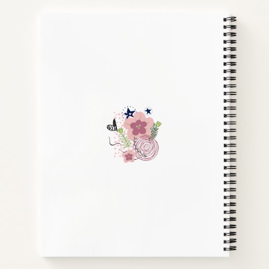 Cute Floral Pattern Notitieboek (Achterkant)
