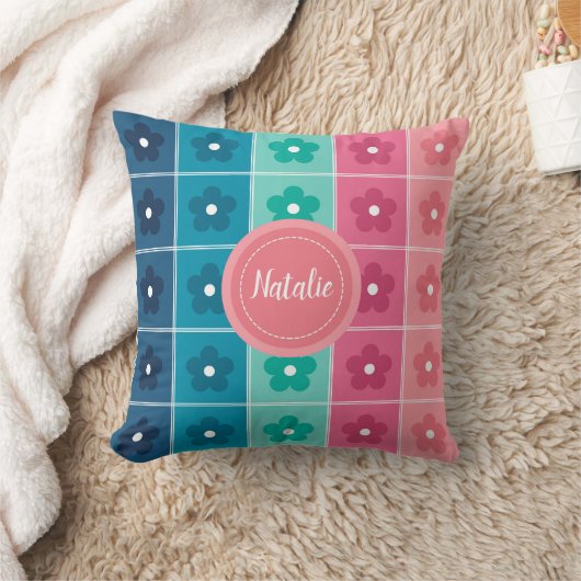 Cute Floral Pattern Personalized Kussen (Deken)