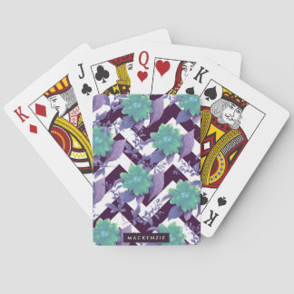 Cute Floral Pattern Pokerkaarten