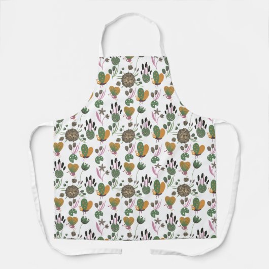 Cute Floral Pattern Schort (Voorkant)
