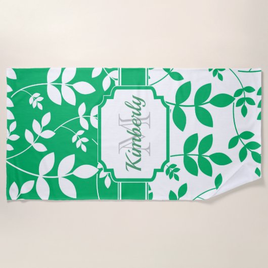 Cute Floral Pattern Strandlaken (Voorkant)