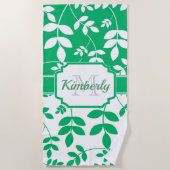 Cute Floral Pattern Strandlaken (Voorkant)
