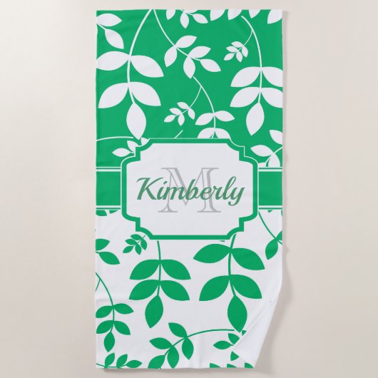 Cute Floral Pattern Strandlaken (Voorkant)