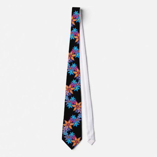 Cute Floral Pattern Stropdas (Voorkant)