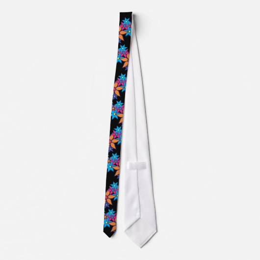 Cute Floral Pattern Stropdas (Achterkant)