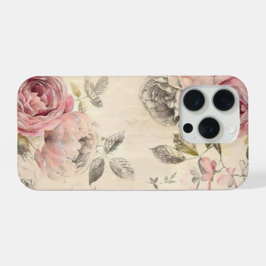 Cute Floral Phone Case iPhone Hoesje (Achterkant horizontaal)