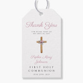 Cute Floral Pink Cross Girl First Community Cadeaulabel