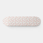 Cute Floral Poppy Pattern Skateboard Deck (Horizontaal)