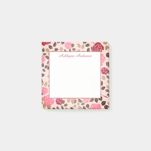 Cute Floral Post-it® Notes (Voorkant)