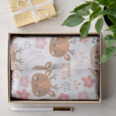 Cute Floral Reindeer Tissuepapier (Geschenk)