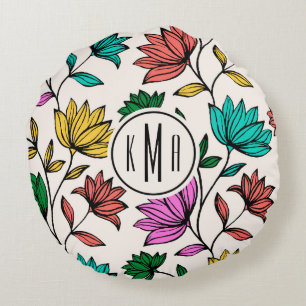 Cute Floral Rond Kussen