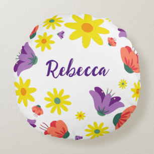 Cute Floral Rond Kussen