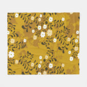 Cute floral seamless pattern on musterabstract,art fleece deken (Voorkant (Horizontaal))