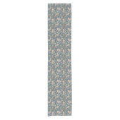 Cute Floral Sloth Pattern Korte Tafelloper (Voorkant)