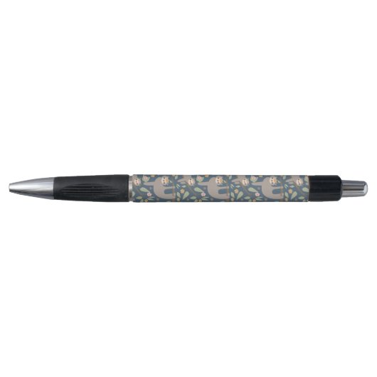 Cute Floral Sloth Pattern Pen (Voorkant)