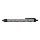 Cute Floral Sloth Pattern Zwarte Inkt Pen (Bovenkant)