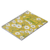 Cute Floral Spring Daisy Personalized Notebook Notitieboek (Linkerzijde)