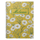 Cute Floral Spring Daisy Personalized Notebook Notitieboek (Voorkant)